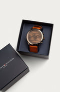 Buy Tommy Hilfiger Mens Quartz Brown Leather Strap Brown Dial 44mm Watch - 1791594 in Pakistan