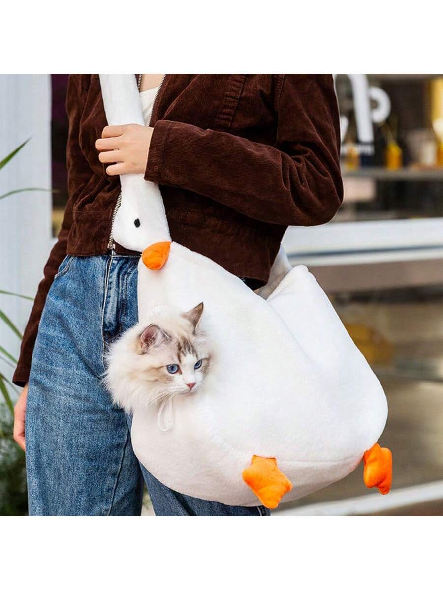 Buy SHEIN A Cat Outing Shoulder Bag With An Animal Shape That Can Reveal Its Head. The Cute Style Is Suitable For Cats And Dogs Traveling Outdoors. in Pakistan