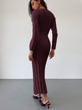 Buy SHEIN Aloruh New Arrival Round Neck Long Sweater Dress in Pakistan