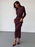 Buy SHEIN Aloruh New Arrival Round Neck Long Sweater Dress in Pakistan