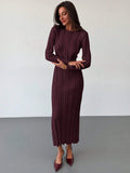 Buy SHEIN Aloruh New Arrival Round Neck Long Sweater Dress in Pakistan