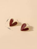 Buy SHEIN Andkiss Heart Shaped Stud Earrings in Pakistan