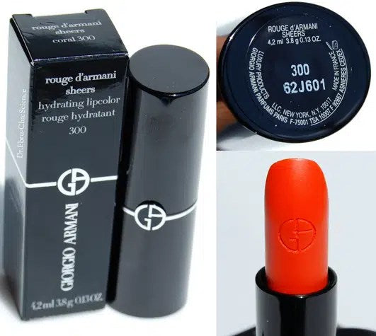 Buy Giorgio Armani Rouge D'Armani Sheer Lipstick - Coral 300 in Pakistan