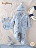 Buy SHEIN Baby Footie Pants, Sports And Beach Style Hat & Bib Set in Pakistan