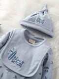 Buy SHEIN Baby Footie Pants, Sports And Beach Style Hat & Bib Set in Pakistan