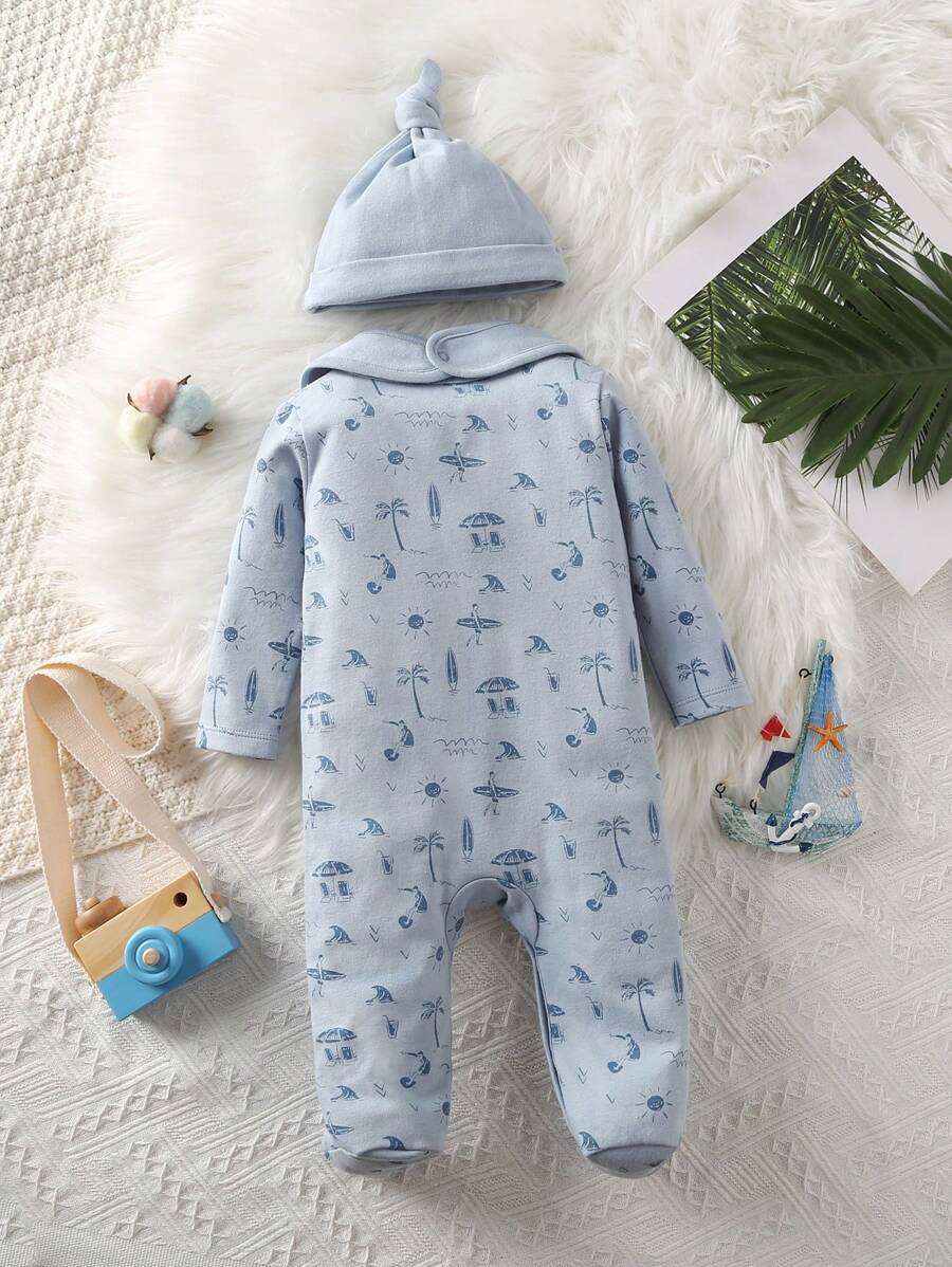 Buy SHEIN Baby Footie Pants, Sports And Beach Style Hat & Bib Set in Pakistan