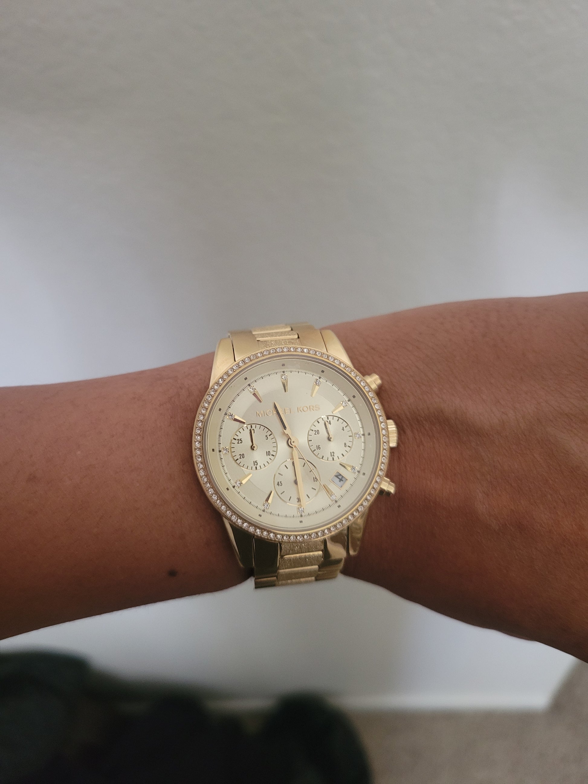 Buy Michael Kors Women's Ritz Chronograph Gold-tone Stainless Steel Watch - Mk6597 in Pakistan