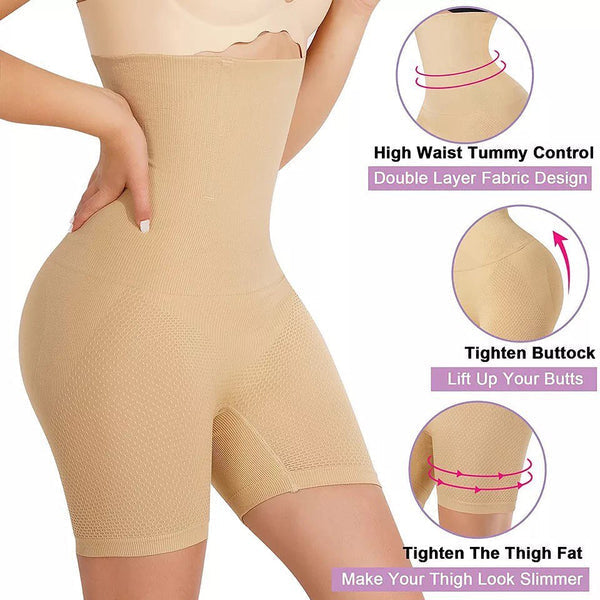 Buy Florea - High Waist Air Flex body shaper - Beige & Black-003 in Pakistan