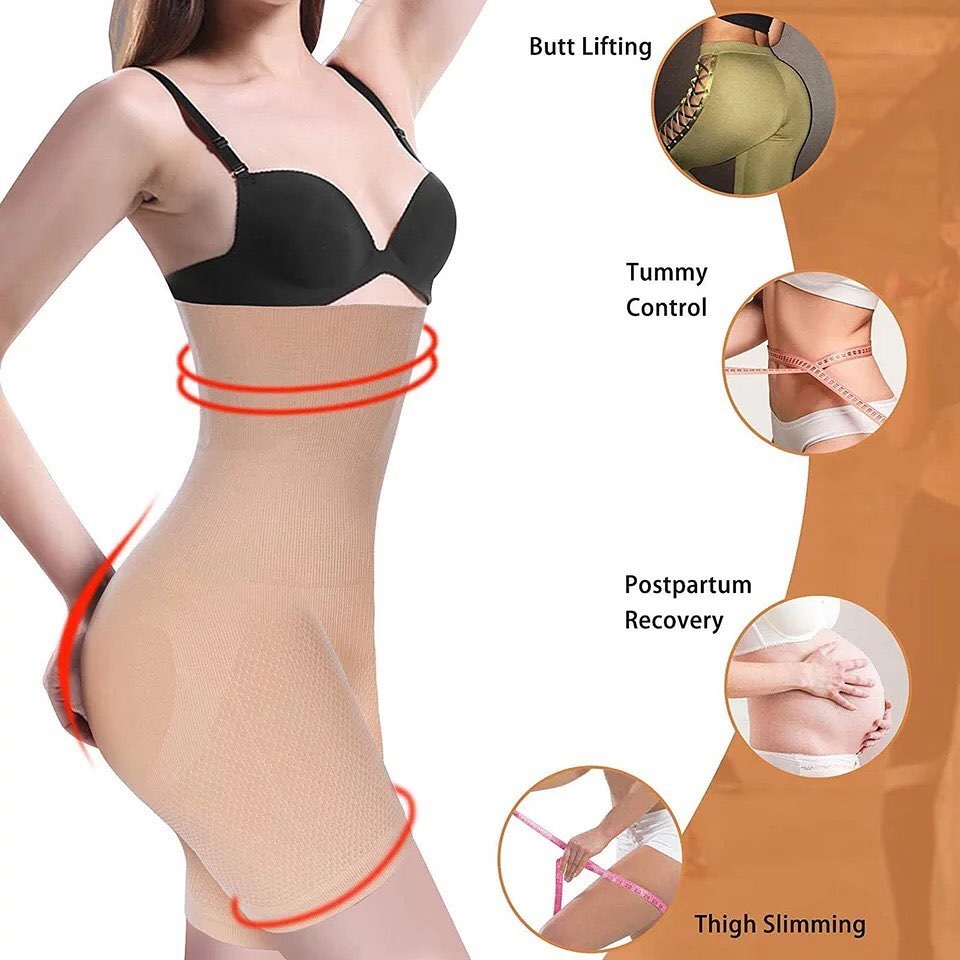 Buy Florea - High Waist Air Flex body shaper - Beige & Black-003 in Pakistan