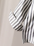 Buy SHEIN Baby Boy 2pcs Set: Striped Stylish Shirt And Black Suit Pants in Pakistan