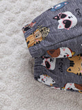 Buy SHEIN Baby Boy 3D Ear Patched Hooded Teddy Vest Coat & 1pc Cartoon Graphic Bodysuit & 1pc Pants in Pakistan