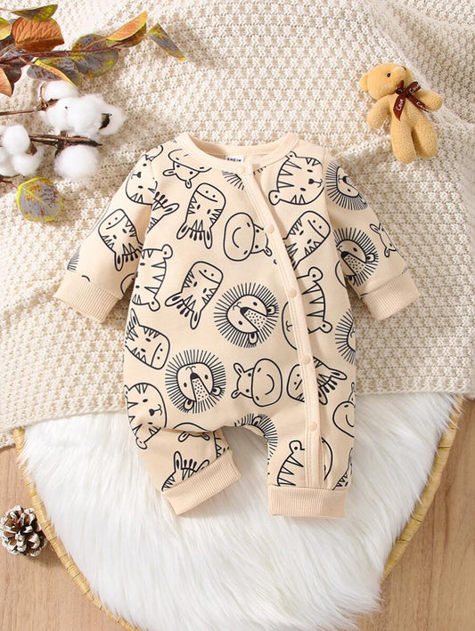 Buy SHEIN Baby Boy Cartoon Graphic Jumpsuit in Pakistan