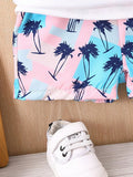 Buy SHEIN Baby Boy Coconut Tree Print Tank Top & Shorts in Pakistan