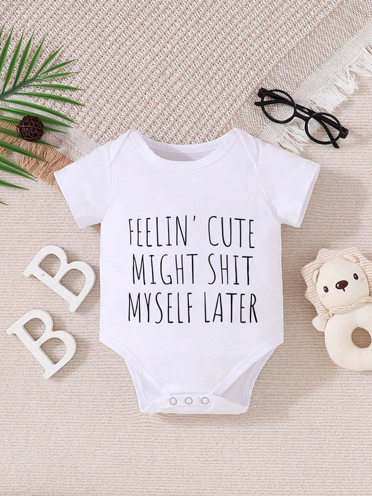 Buy SHEIN Baby Boy Letter Graphic Bodysuit in Pakistan