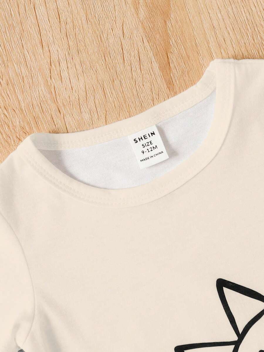 Buy SHEIN Baby Boy Spring/Summer Knitted Short Sleeve Top 3-Piece Set, Casual in Pakistan