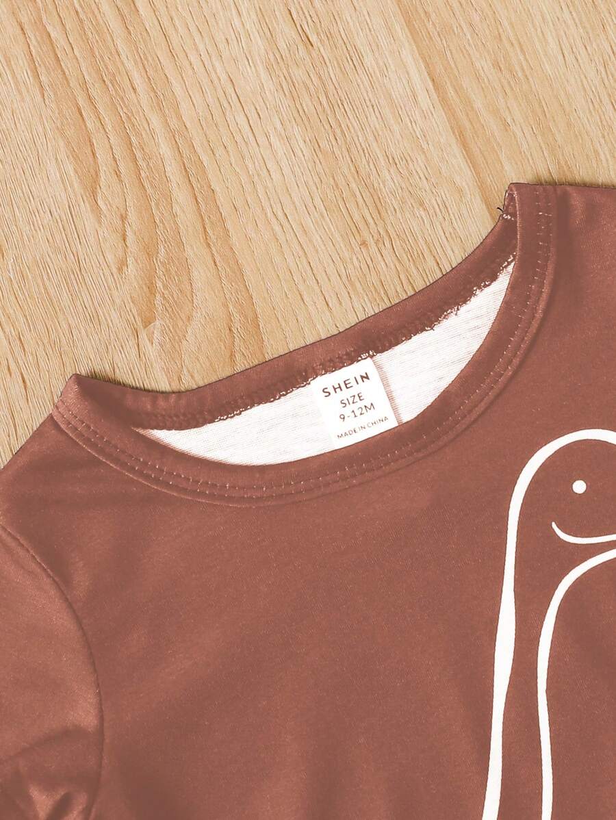 Buy SHEIN Baby Boy Spring/Summer Knitted Short Sleeve Top 3-Piece Set, Casual in Pakistan