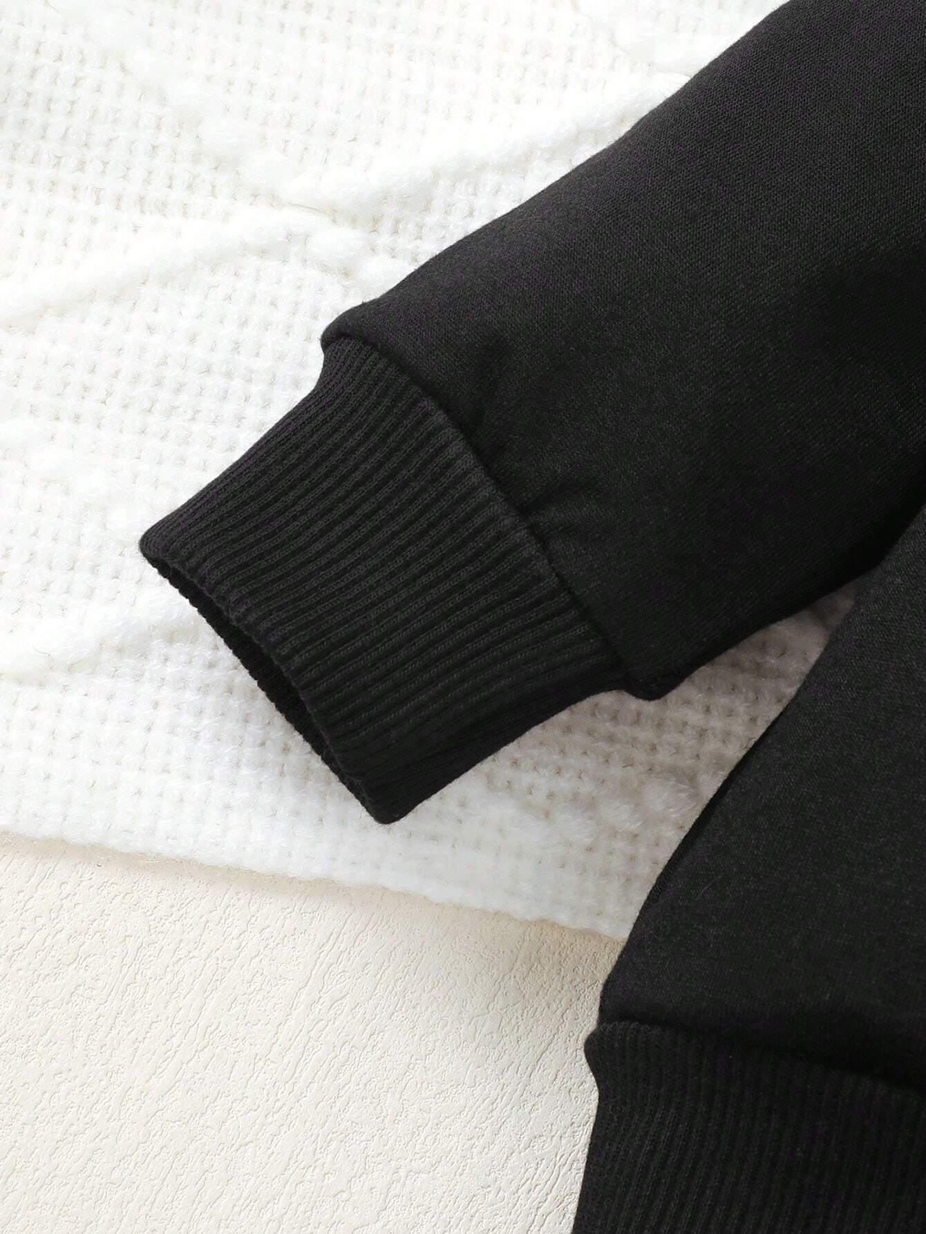 Buy SHEIN Baby Boy Teddy Bear Embroidery Sweatshirt & Sweatpants in Pakistan