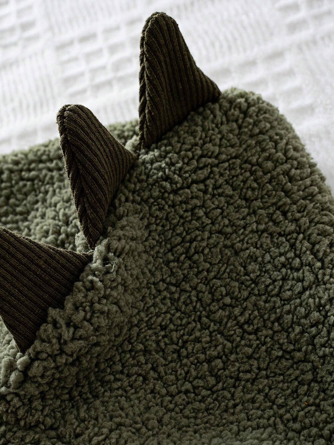 Buy SHEIN Baby Boys Winter Fleece Dinosaur Jumpsuit Outerwear in Pakistan