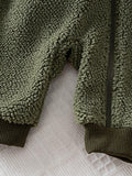 Buy SHEIN Baby Boys Winter Fleece Dinosaur Jumpsuit Outerwear in Pakistan
