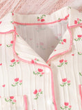 Buy SHEIN Baby Girl Light Pink Simple Print Short Sleeve T-Shirt And Shorts Casual 2pcs Home Outfit in Pakistan
