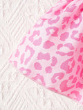 Buy SHEIN Baby Girls' Pink Leopard Print Shirt With Skirt Set For Spring/Summer in Pakistan