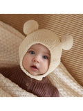 Buy SHEIN Baby Winter Hat, Warm Knitted Beanie With Coral Thermal Lined , Cute Earflap Hat For Boys And Girls Aged 5-24 Months, 42-48cm in Pakistan