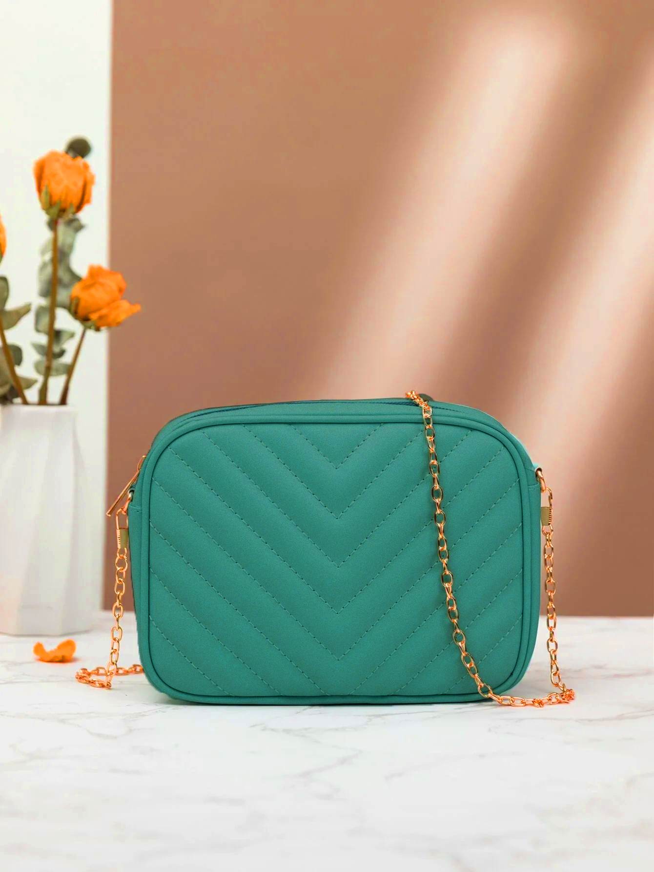 Buy Chevron Charm Crossbody Bag in Pakistan