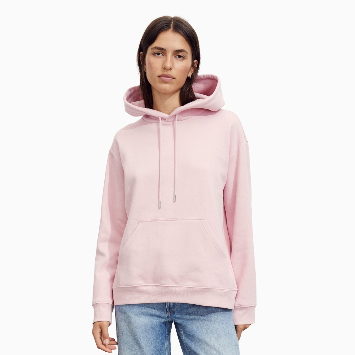 Buy Basic Loose Fit Hoodie - Baby Pink in Pakistan