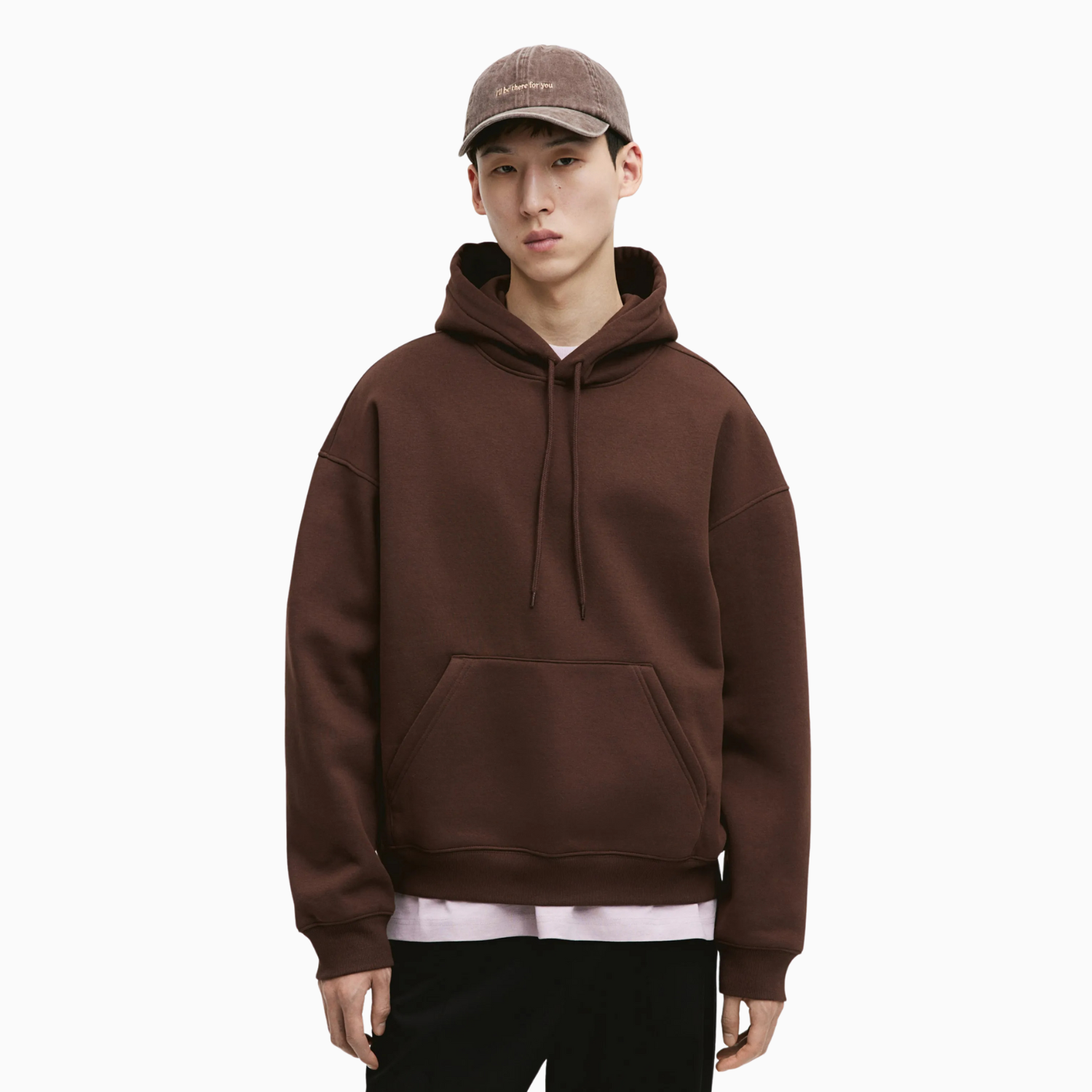 Buy Basic Loose Fit Hoodie - Brown in Pakistan
