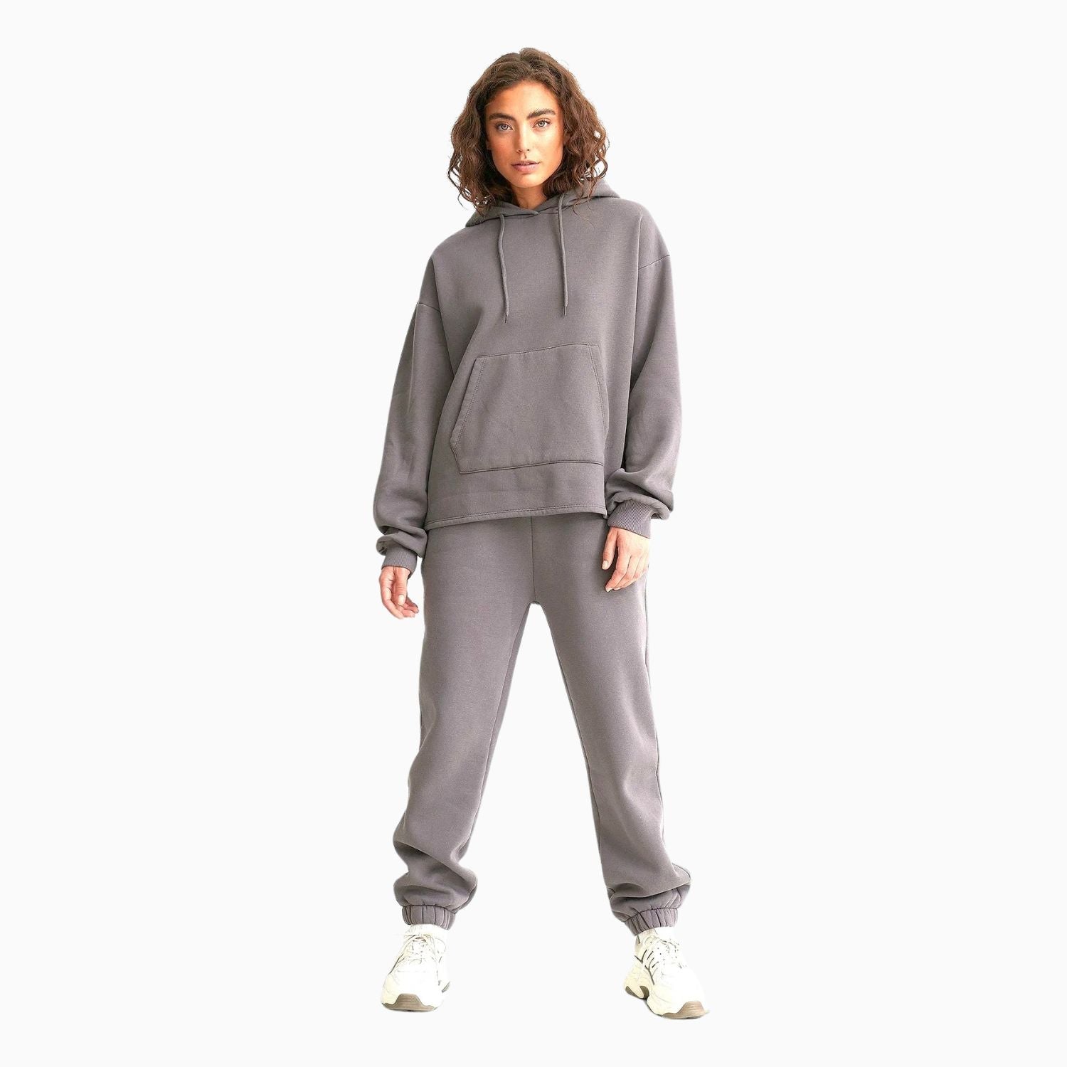 Buy Basic Loose Fit Hoodie - Dark Taupe in Pakistan