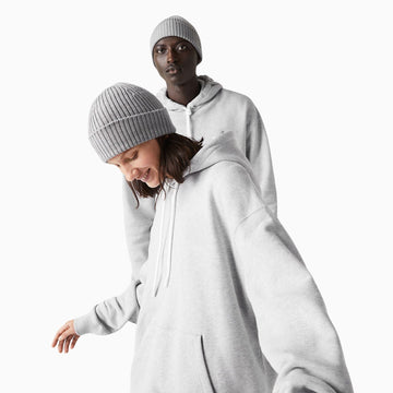 Buy Basic Loose Fit Hoodie - Grey in Pakistan