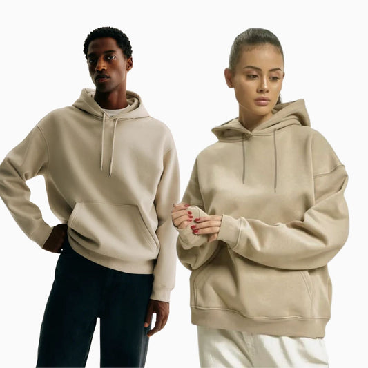Buy Basic Loose Fit Hoodie - Khaki in Pakistan
