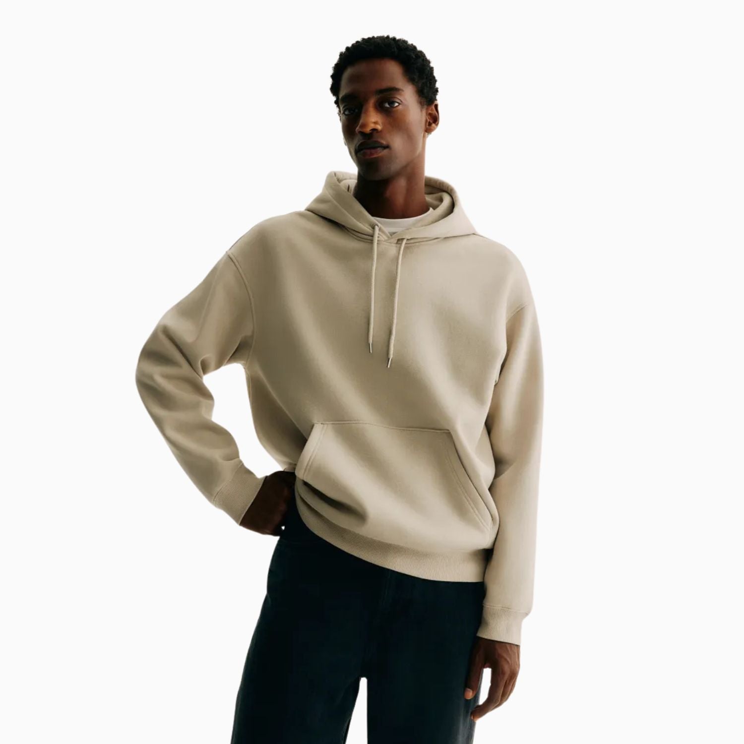 Buy Basic Loose Fit Hoodie - Khaki in Pakistan