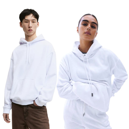 Buy Basic Loose Fit Hoodie - White in Pakistan