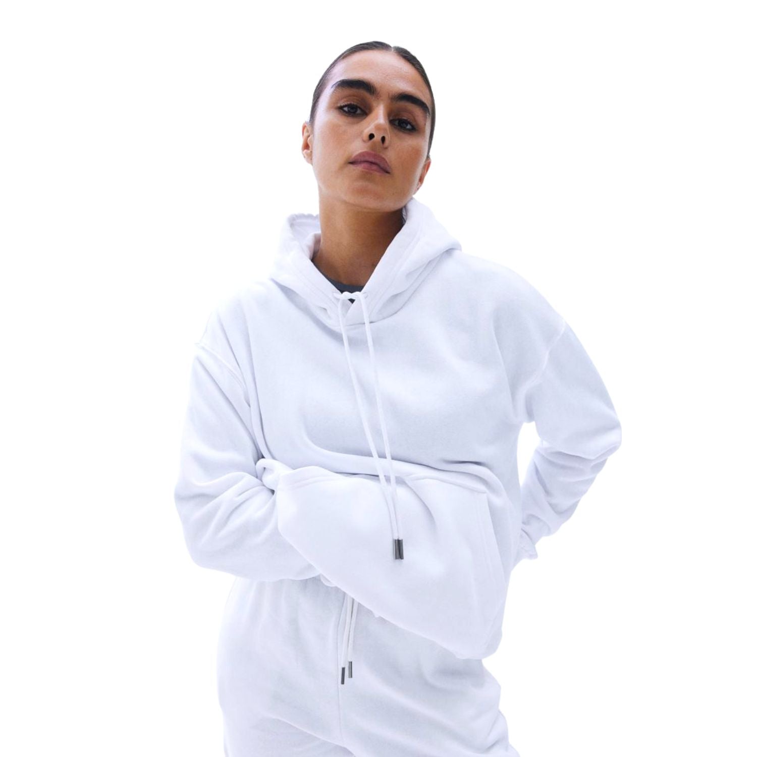 Buy Basic Loose Fit Hoodie - White in Pakistan