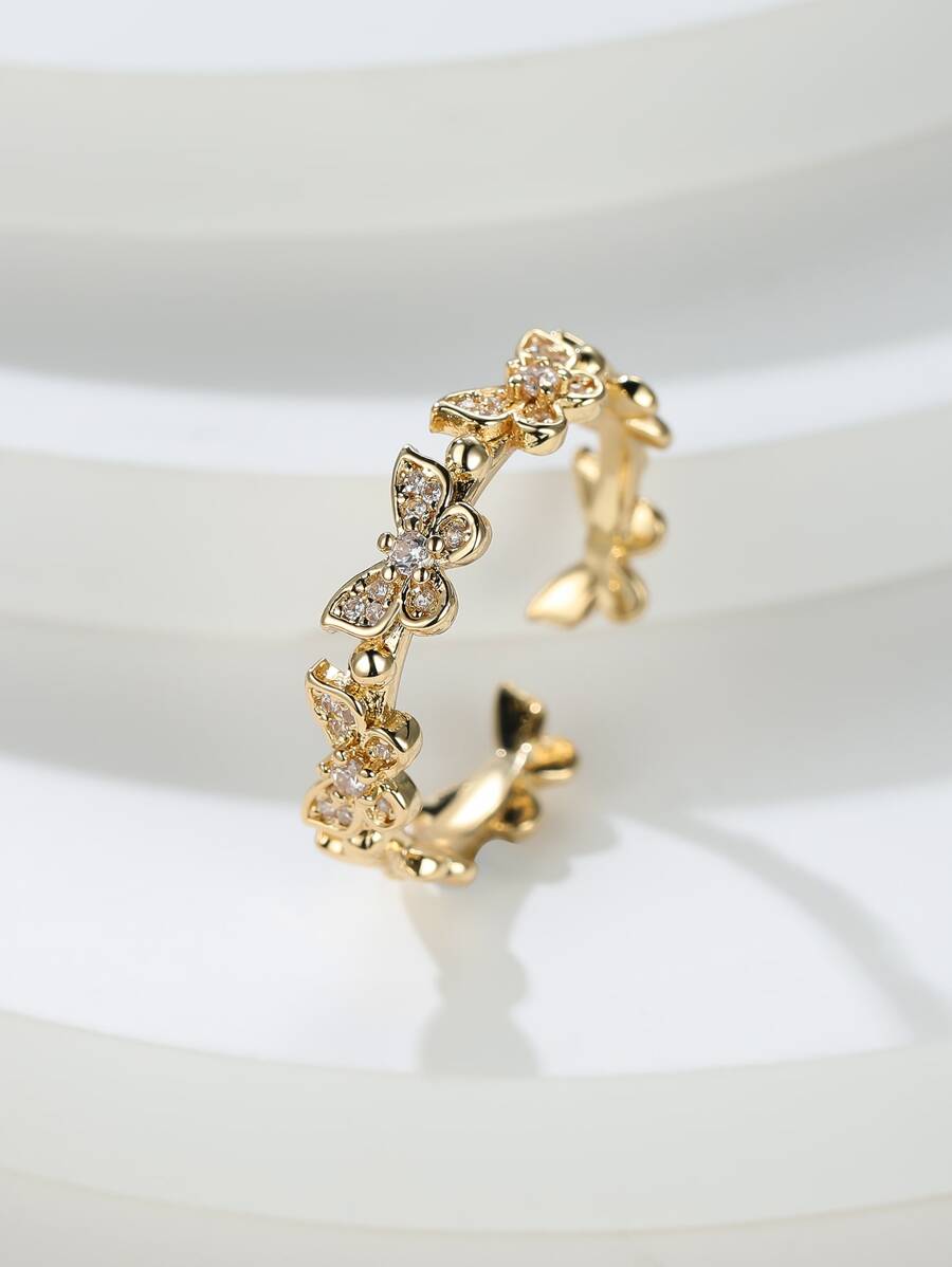Buy SHEIN Butterfly Decor Cuff Ring in Pakistan