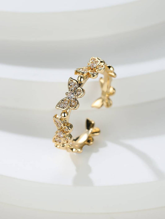 Buy SHEIN Butterfly Decor Cuff Ring in Pakistan