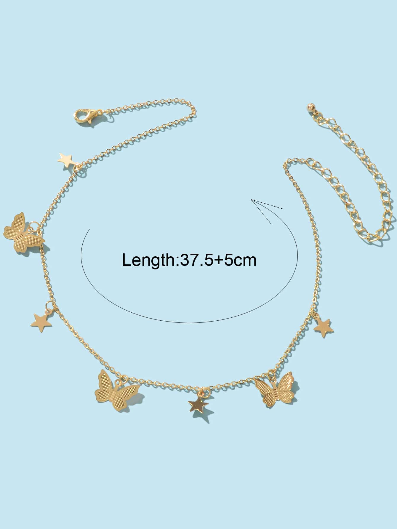 Buy SHEIN Butterfly & Star Pendant Necklace in Pakistan