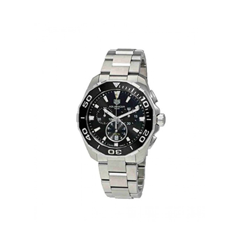 Buy Tag Heuer Aquaracer Black Dial Black Steel Strap Watch for Men - CAY111A.BA0927 in Pakistan