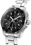 Buy Tag Heuer Aquaracer Black Dial Black Steel Strap Watch for Men - CAY111A.BA0927 in Pakistan