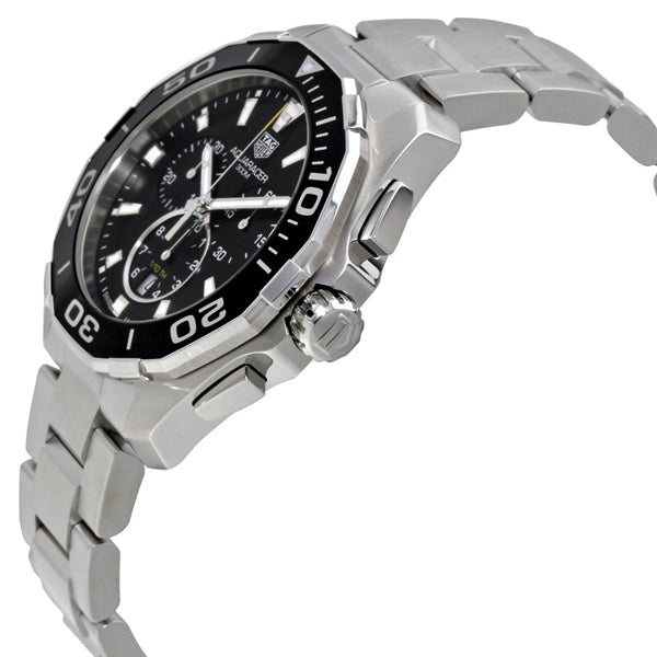 Buy Tag Heuer Aquaracer Black Dial Black Steel Strap Watch for Men - CAY111A.BA0927 in Pakistan