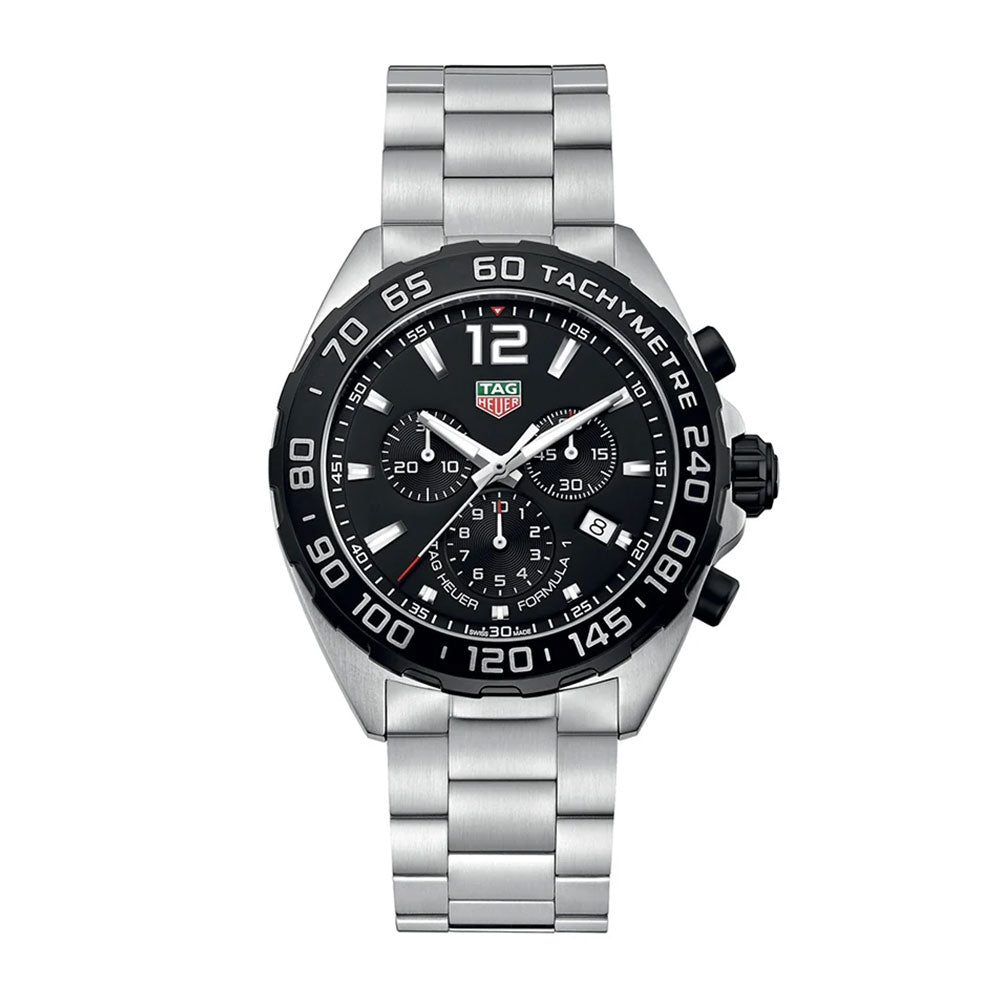 Buy Tag Heuer Formula 1 Black Dial Silver Steel Strap Watch for Men - CAZ1010.BA0842 in Pakistan