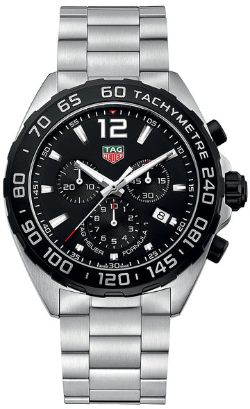 Buy Tag Heuer Formula 1 Black Dial Silver Steel Strap Watch for Men - CAZ1010.BA0842 in Pakistan