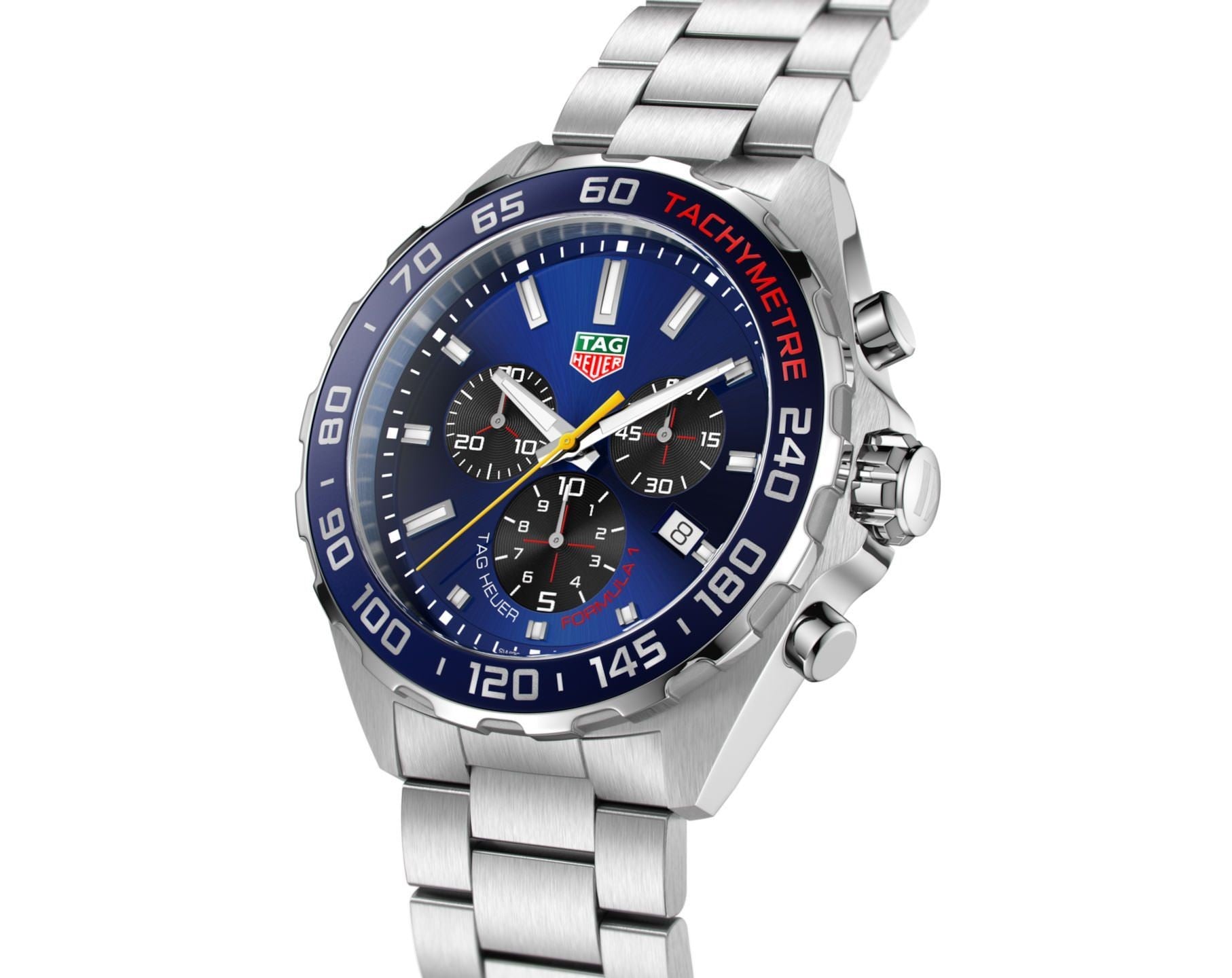 Buy Tag Heuer Formula 1 Chronograph Blue Dial Silver Steel Strap Watch for Men - CAZ101AB.BA0842 in Pakistan
