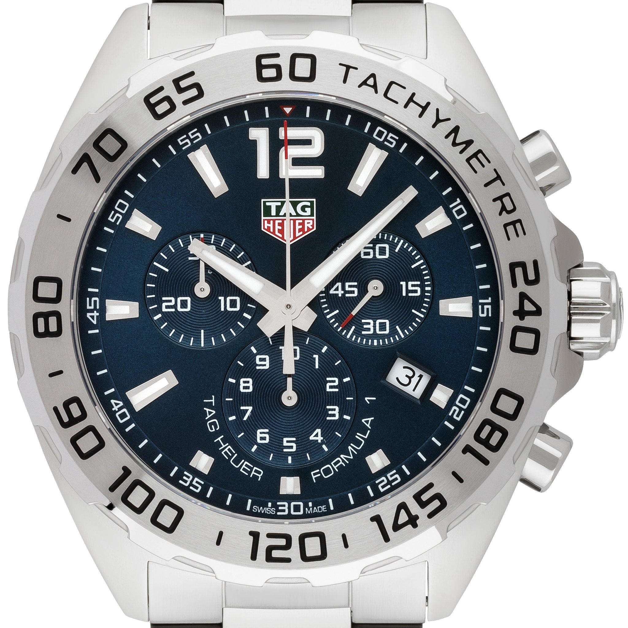 Buy Tag Heuer Formula 1 Chronograph Blue Dial Silver Steel Strap Watch for for Men - CAZ101K.BA0842 in Pakistan