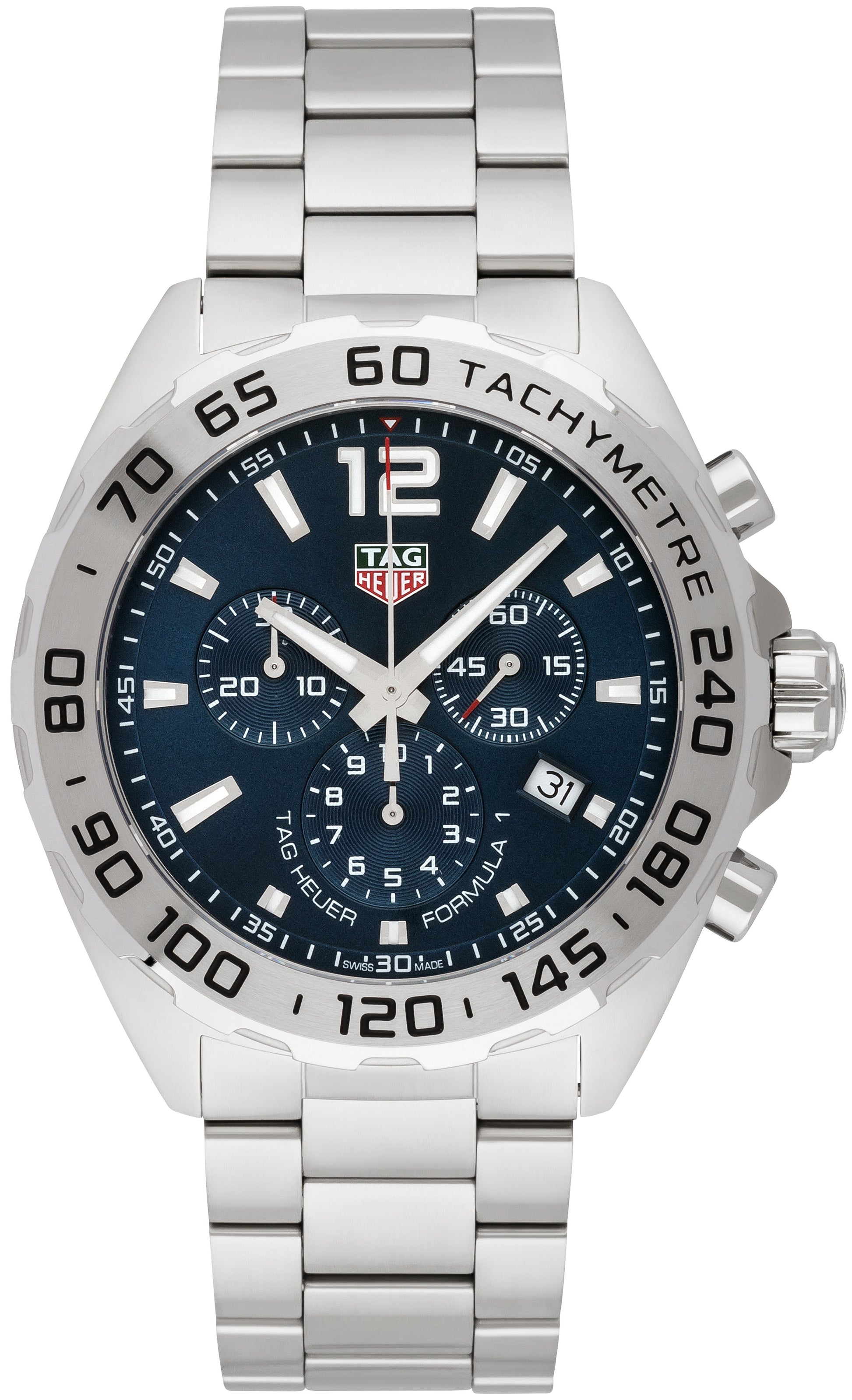 Buy Tag Heuer Formula 1 Chronograph Blue Dial Silver Steel Strap Watch for for Men - CAZ101K.BA0842 in Pakistan