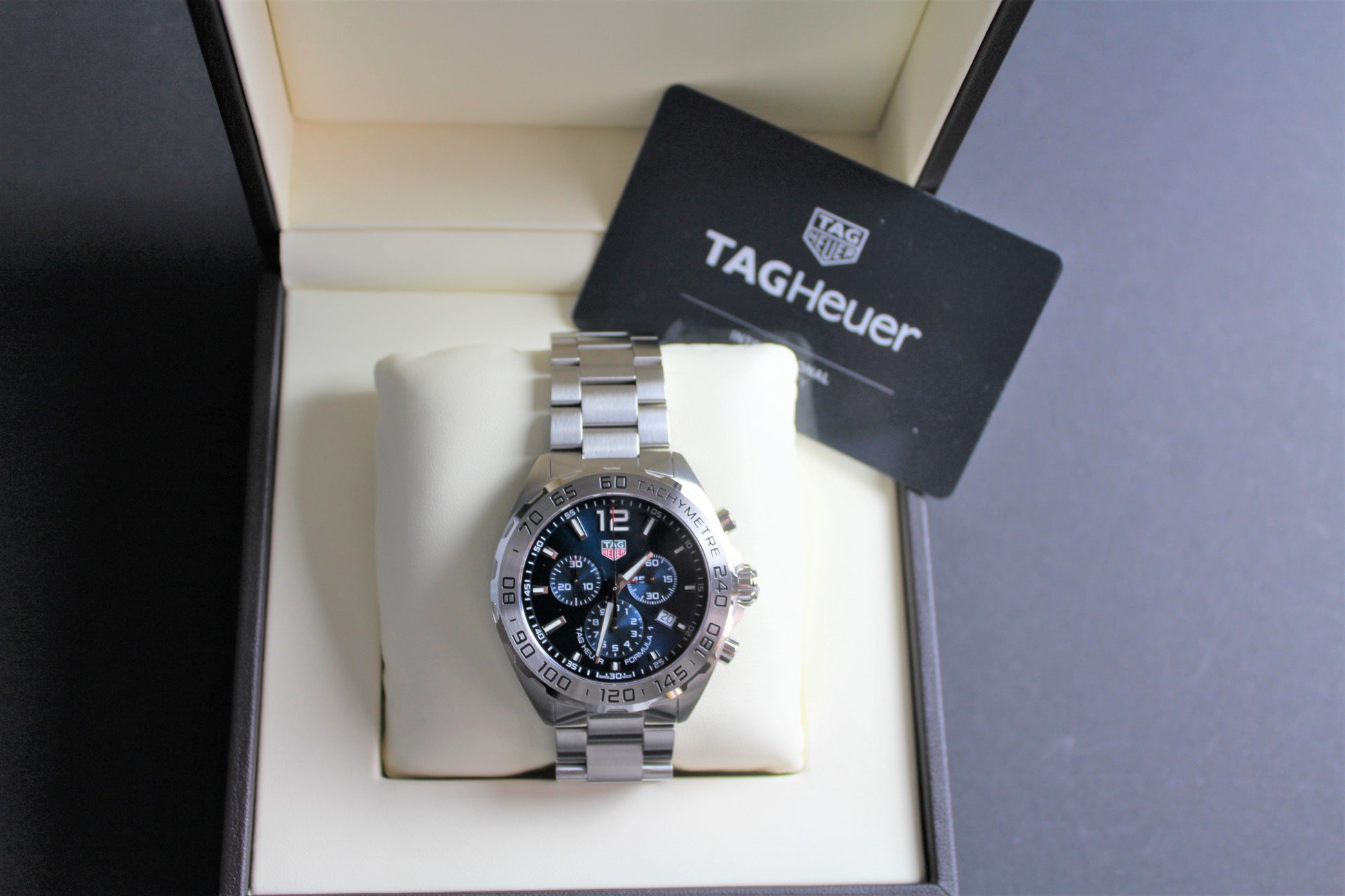 Buy Tag Heuer Formula 1 Chronograph Blue Dial Silver Steel Strap Watch for for Men - CAZ101K.BA0842 in Pakistan