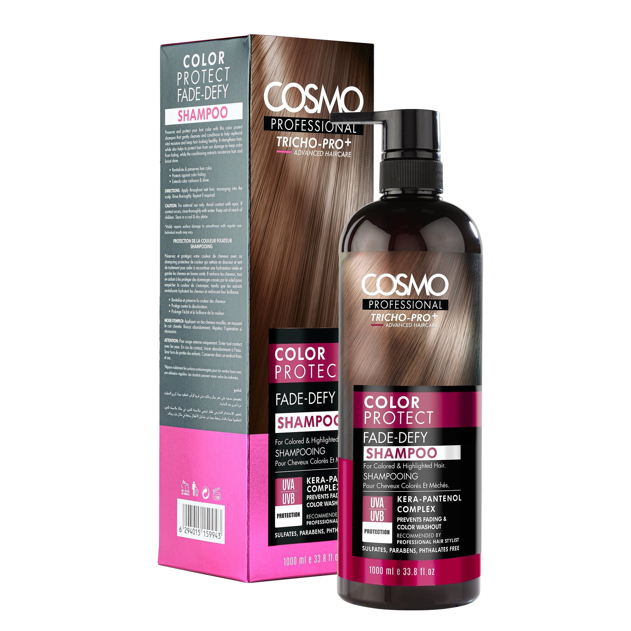 Buy Cosmo Professional Color Protect Fade – Defy Shampoo 1000ml in Pakistan