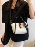 Buy SHEIN CONTAINEVERY Skinny Scarf Decor Satchel Bag With Inner Pouch in Pakistan