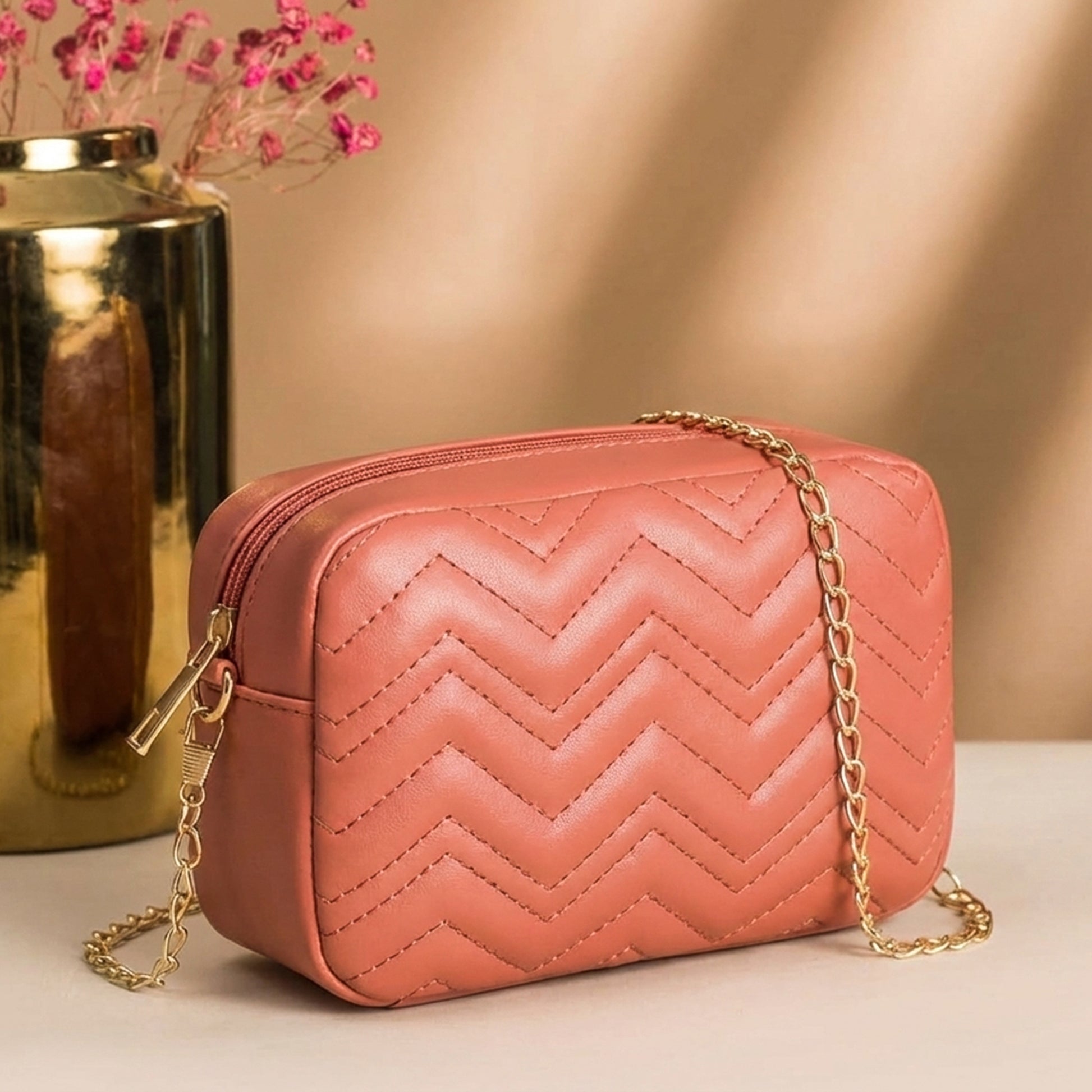 Buy Mini Marvel Crossbody Bag - Copper in Pakistan